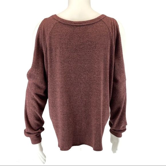 Hummingbird cold shoulder tie waist knit top - L - Picture 4 of 16